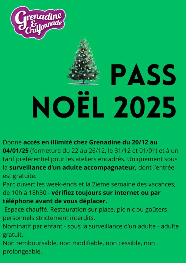 PASS noëL Grenadine et Crayonnade